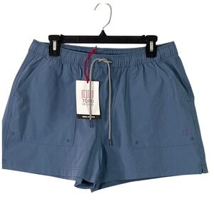 NWT Top Design Blue Nylon Mesa Shorts Quick-dry Lightweight Water Repellent L